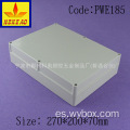 Caja de conexiones impermeable de plástico IP65 caja de conexiones de plástico caja de plástico caja electrónica PWE185 con tamaño 270 * 200 * 70 mm